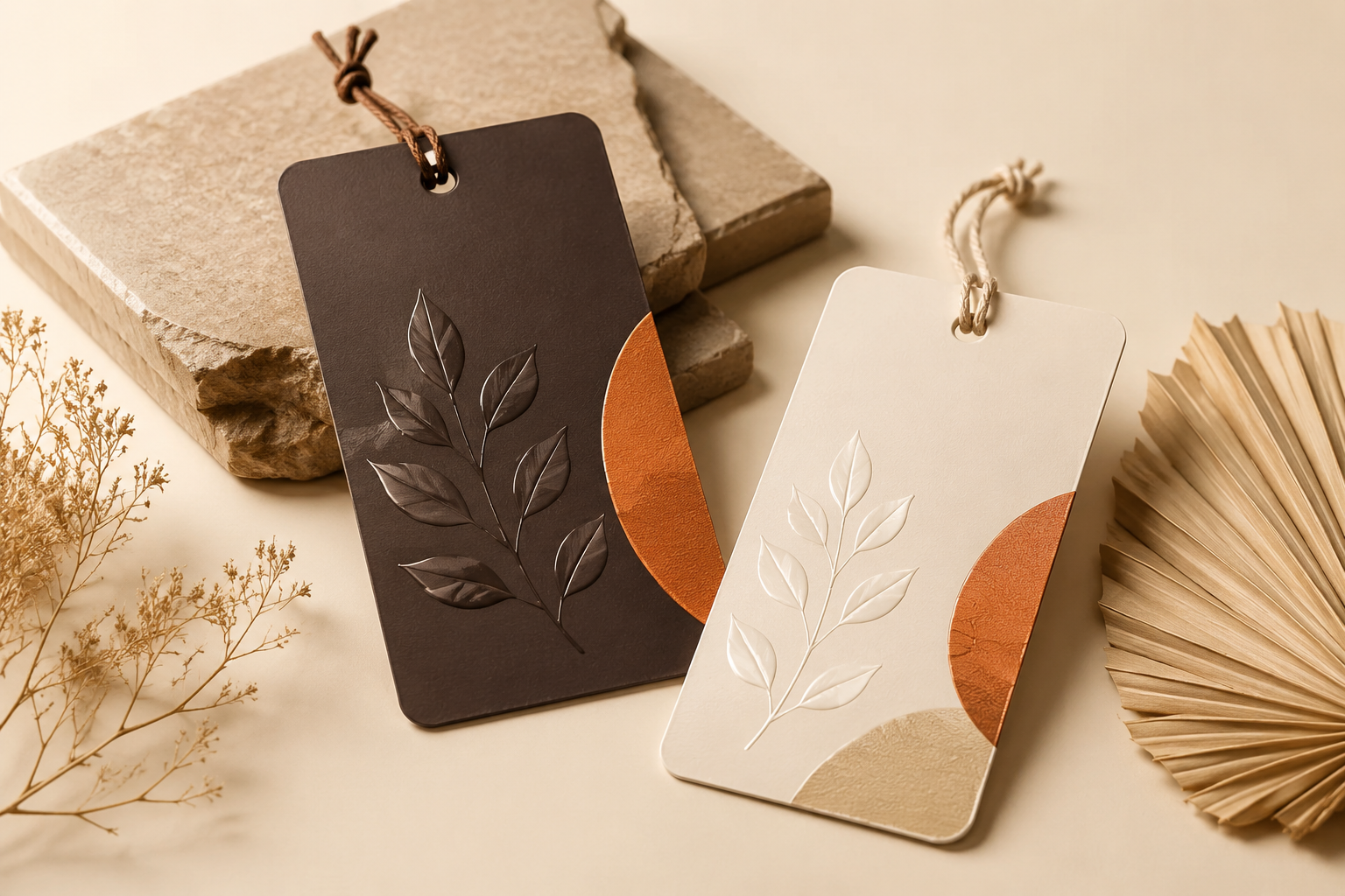 Labels with selective glossy spot UV details