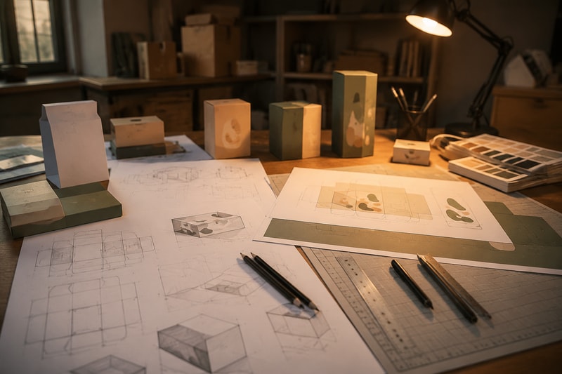 Packaging structure and print design review