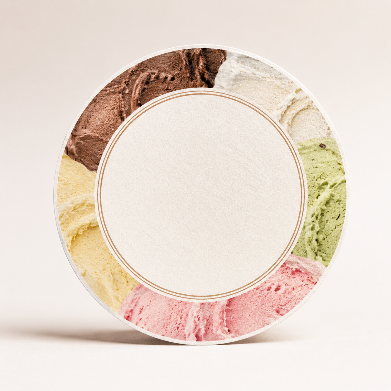 Frozen Dessert Lid Label