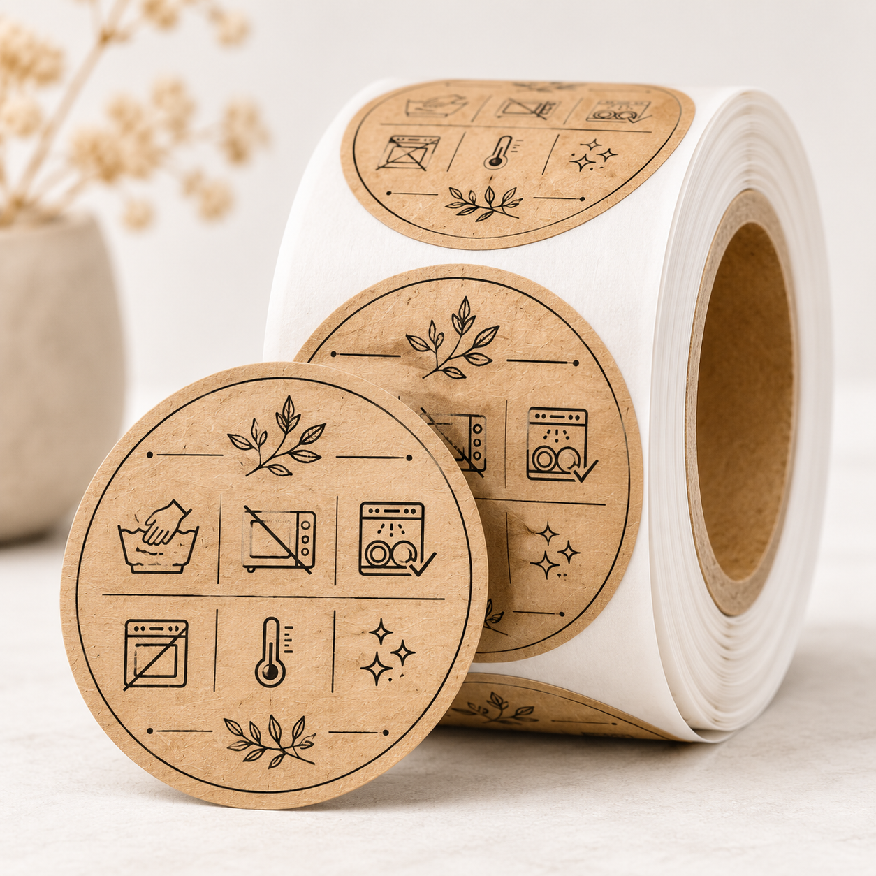 Handmade Pottery Care Label