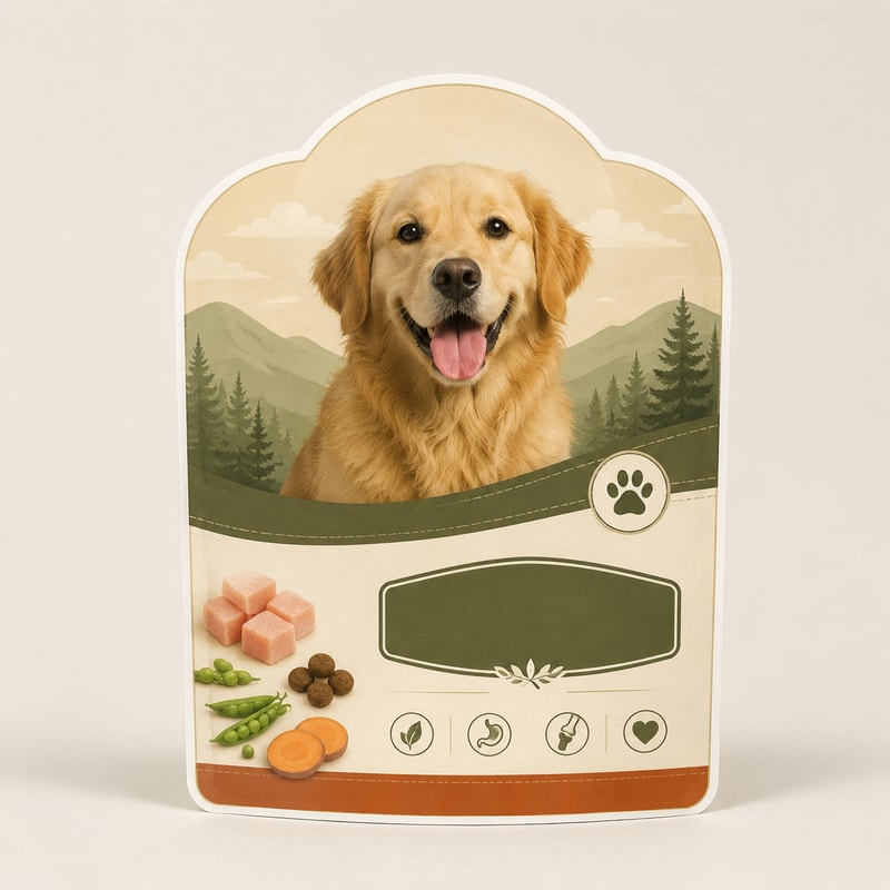 Pet Food Bag Front Label