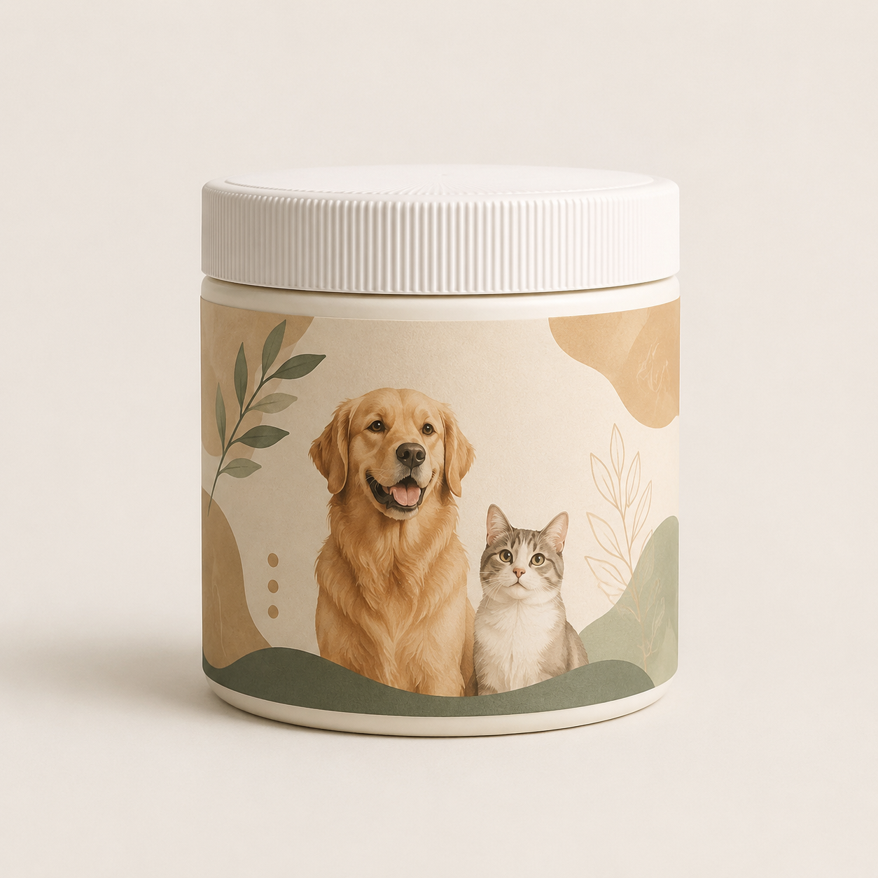 Pet Supplement Jar Label