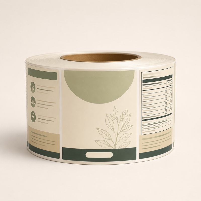 Supplement Bottle Wrap Label