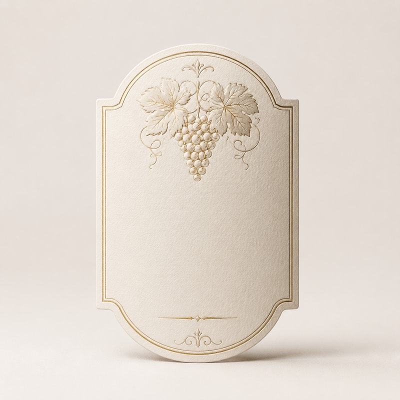 Wine Bottle Front Label Sticker