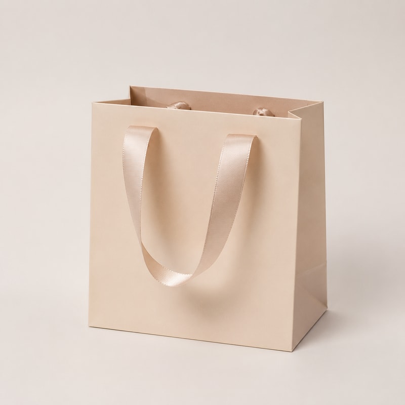 Jewelry Boutique Ribbon Handle Bag