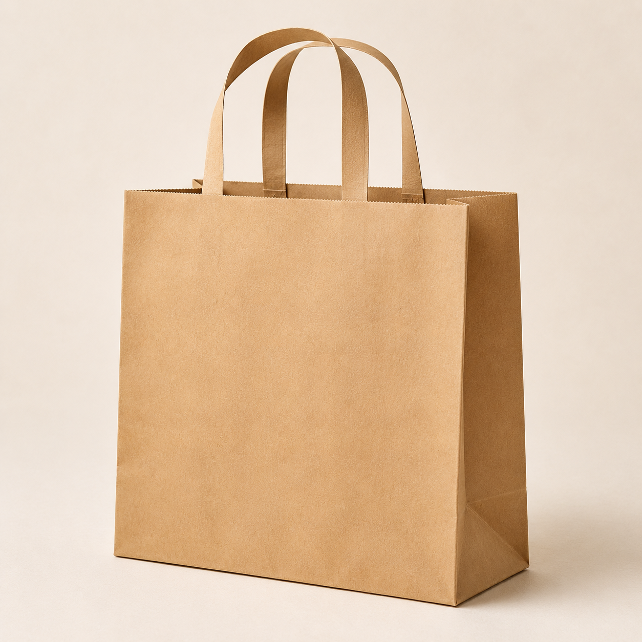 Organic Skincare Kraft Shopping Bag