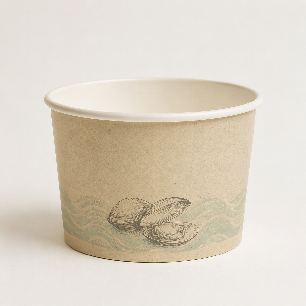 Clam Chowder Soup Paper Bowl