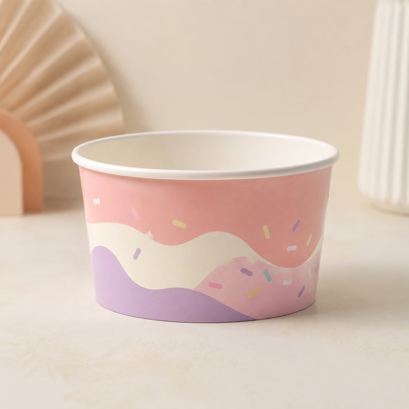 Ice Cream Dessert Paper Bowl