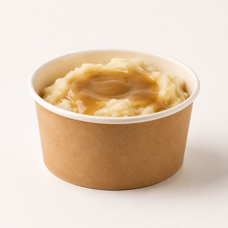 Mashed Potato Side Dish Paper Bowl