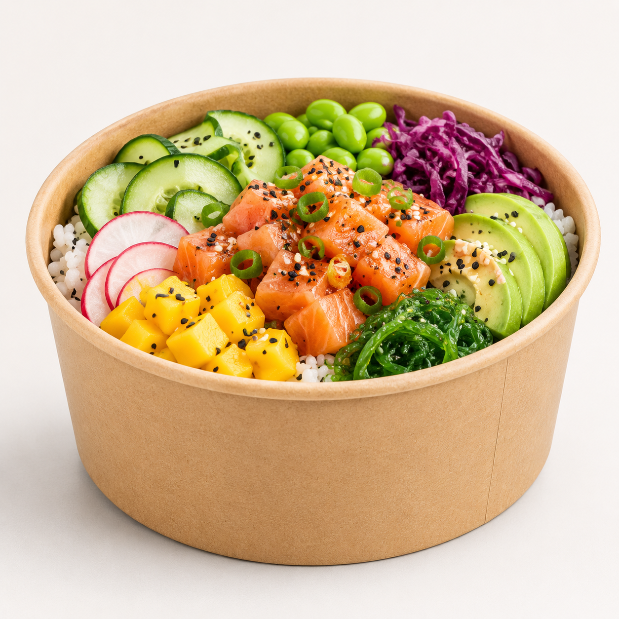 Sushi Poke Combo Paper Bowl