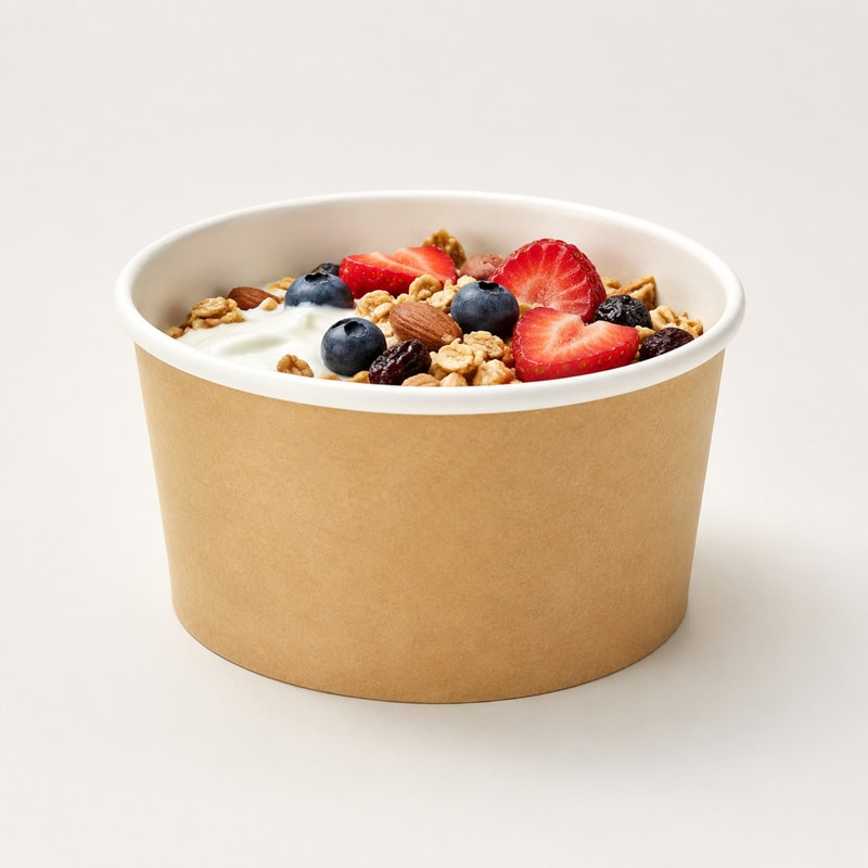 Yogurt Granola Paper Bowl