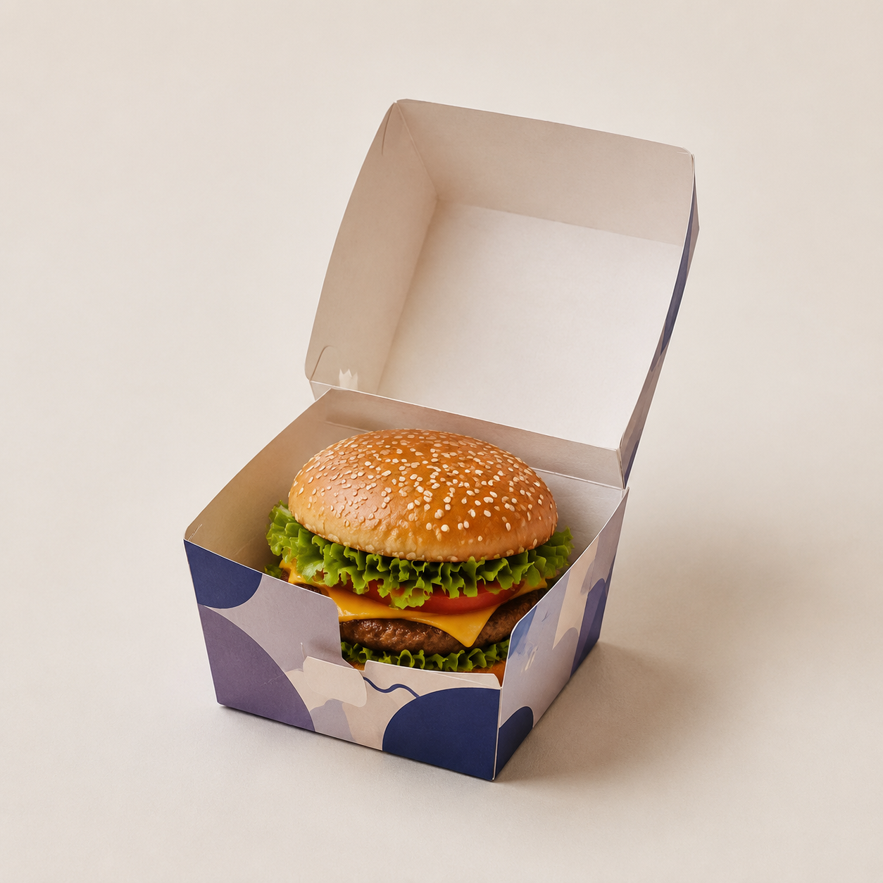 Burger Clamshell Food Box