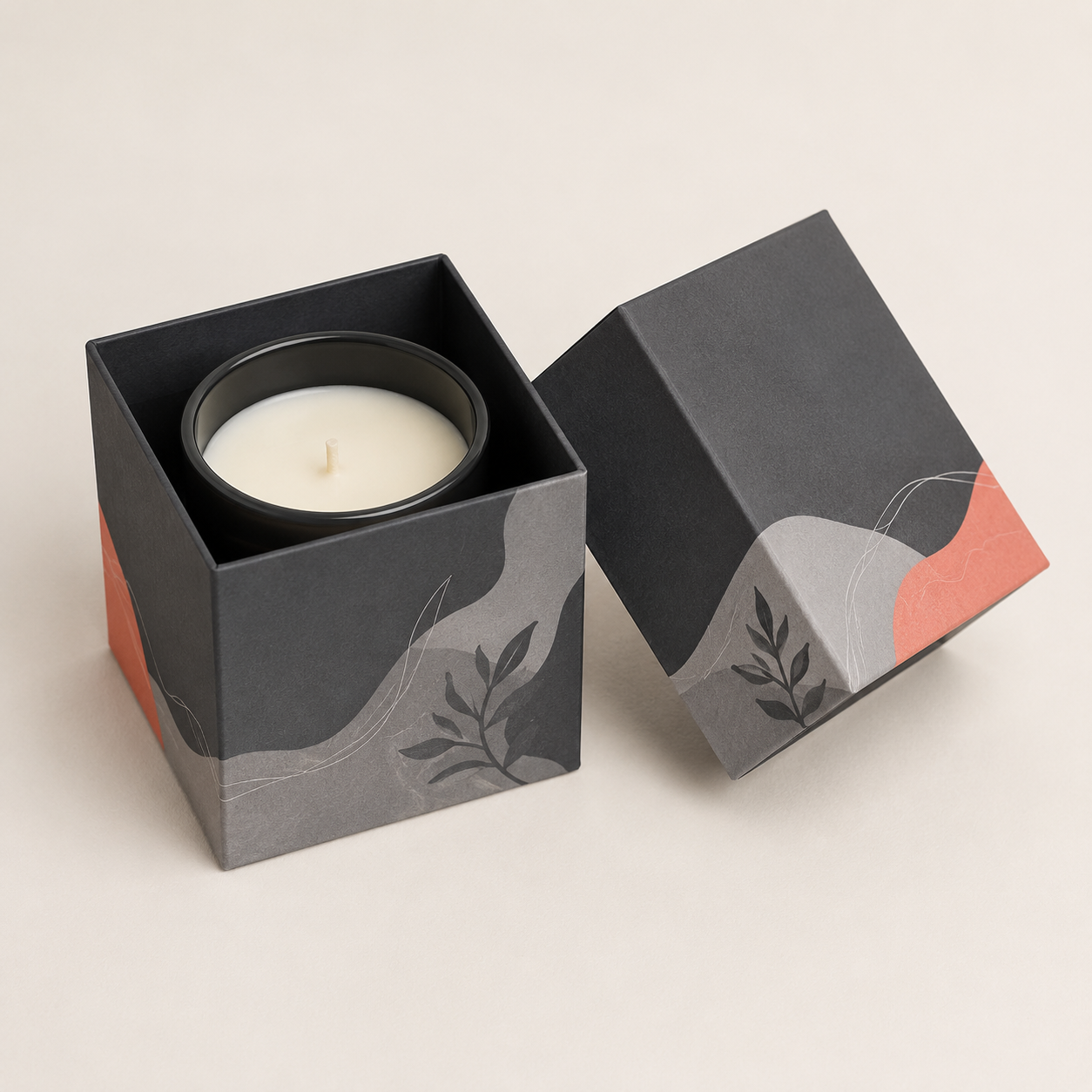 Candle Jar Lid and Base Box