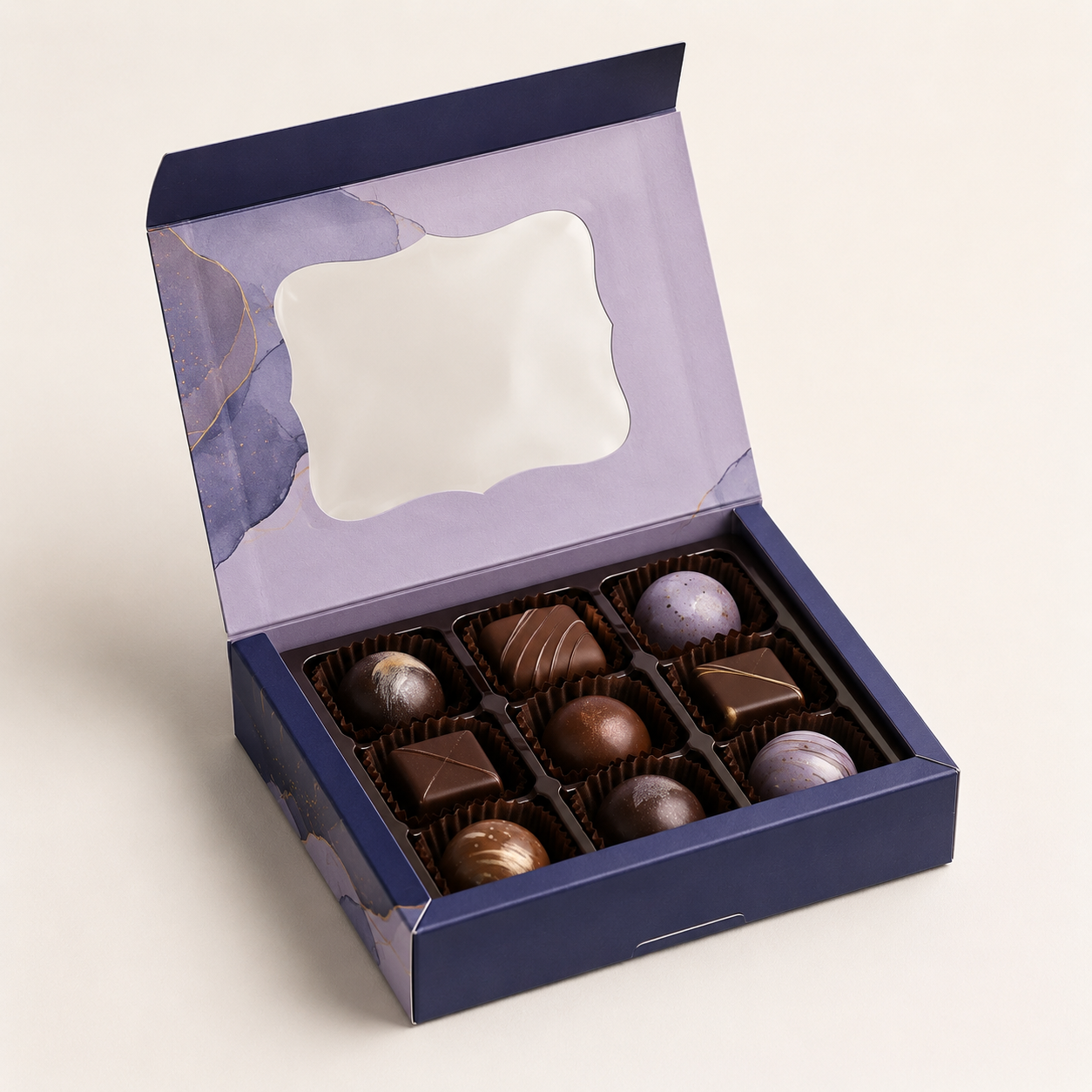 Chocolate Gift Window Carton