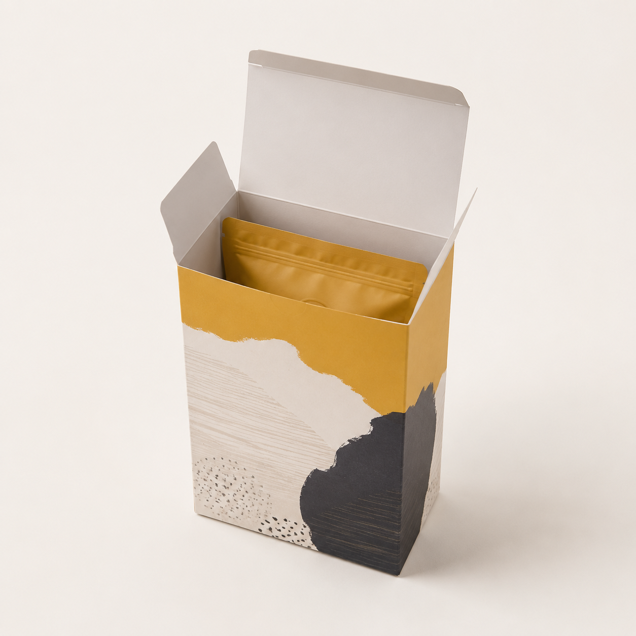 Coffee Pouch Folding Carton