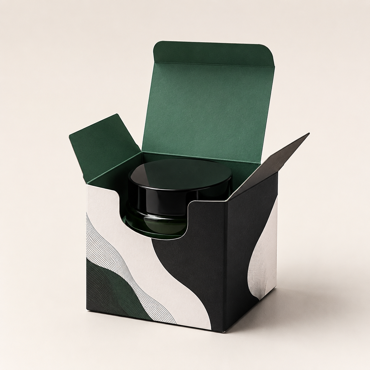 Cosmetic Cream Folding Carton