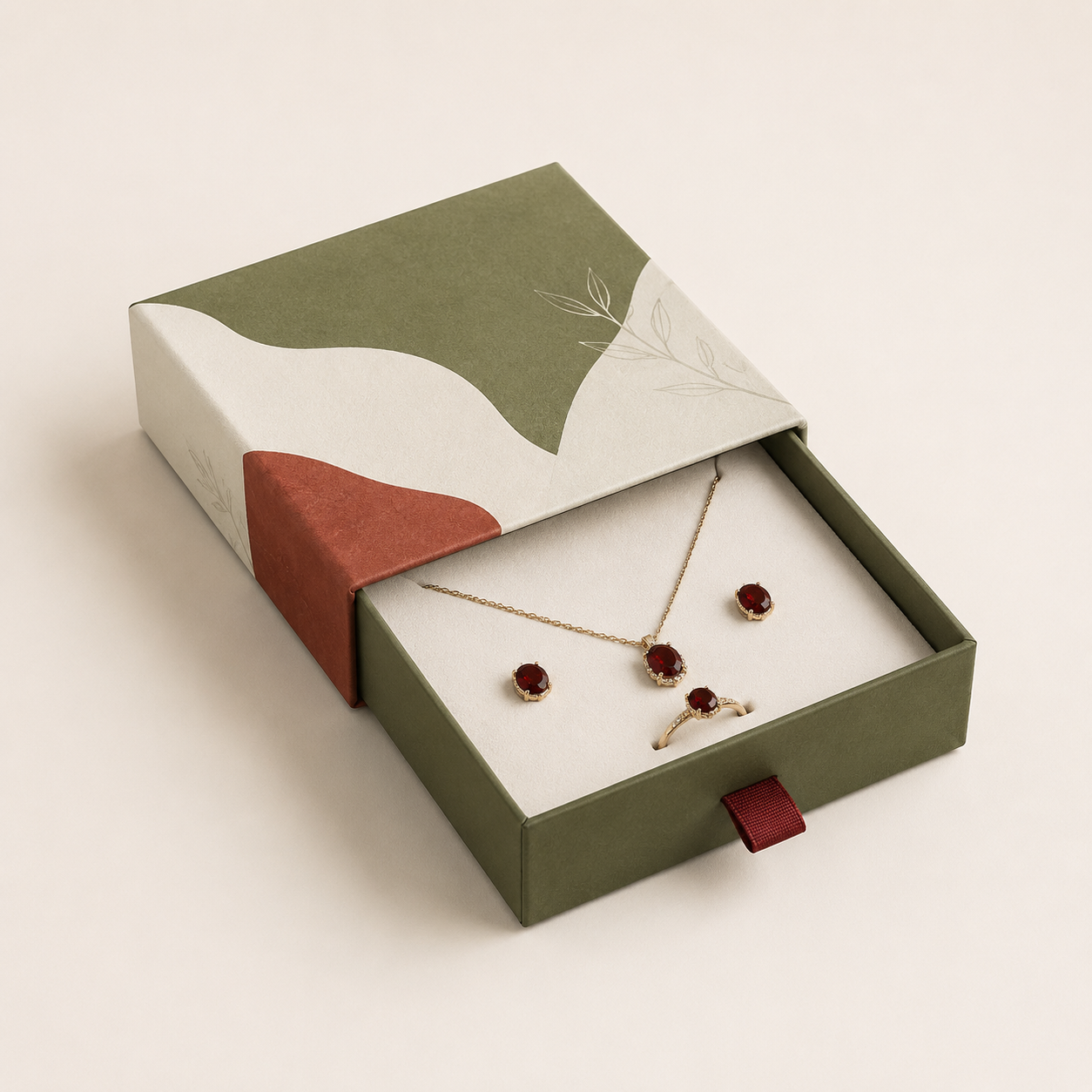 Jewelry Set Drawer Box