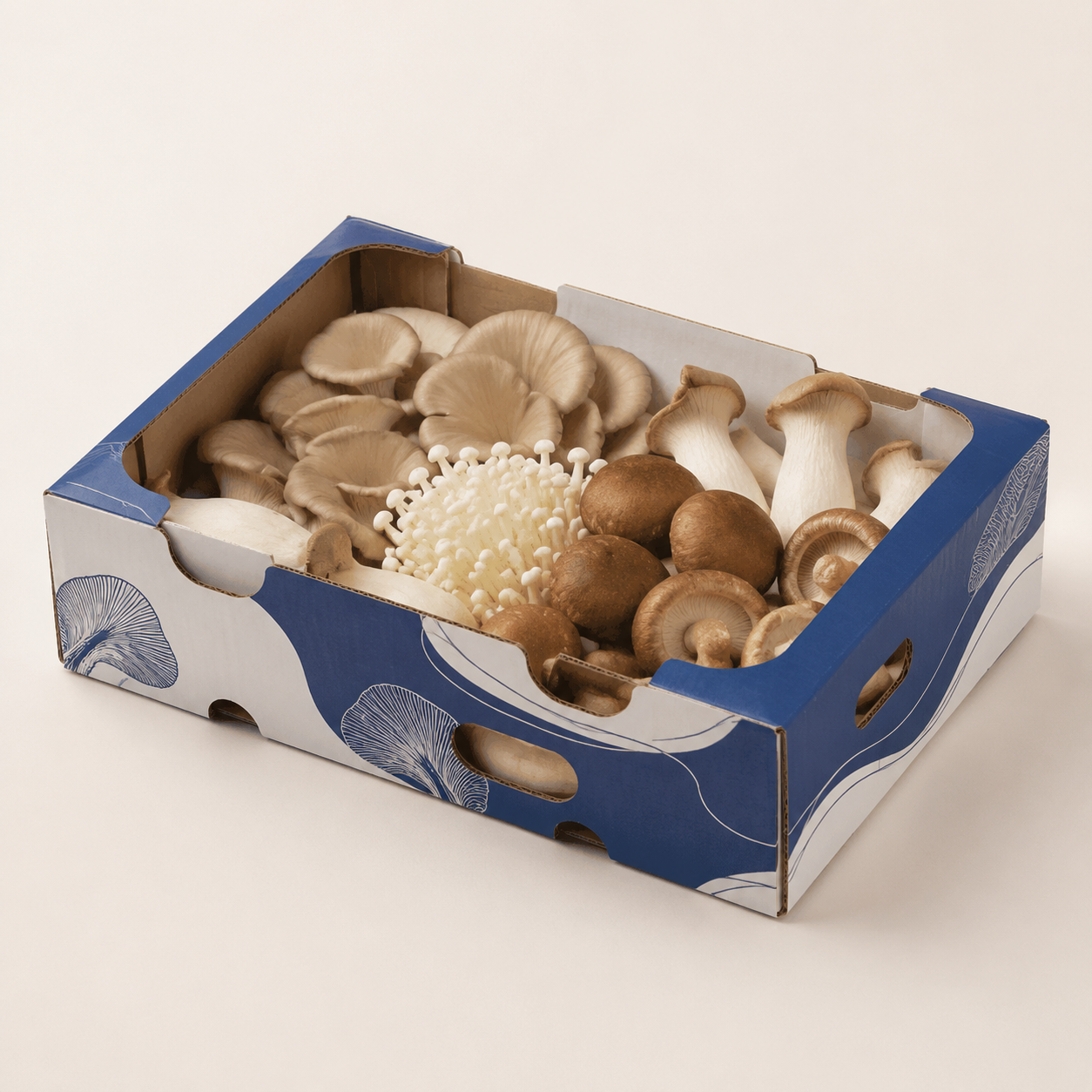 Mushroom Pack Produce Presentation Box