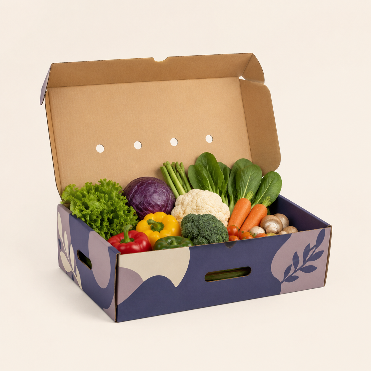 Organic Farm Box Produce Presentation Box
