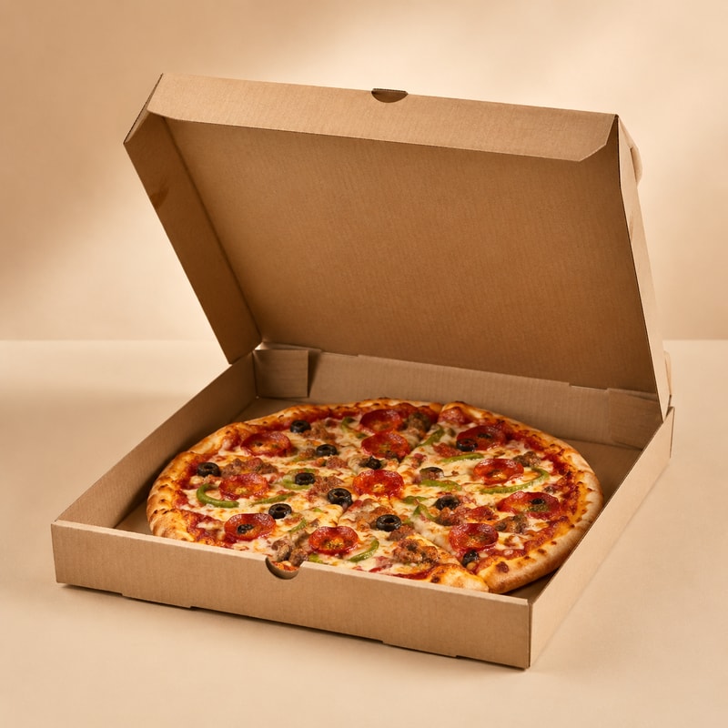 Pizza Flip-Top Delivery Box