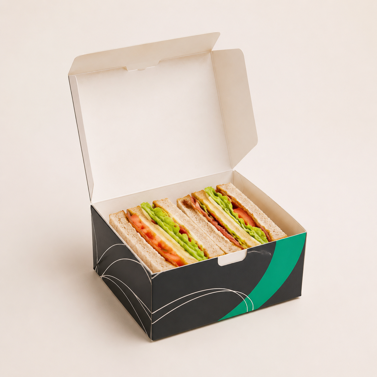 Sandwich Clamshell Food Box