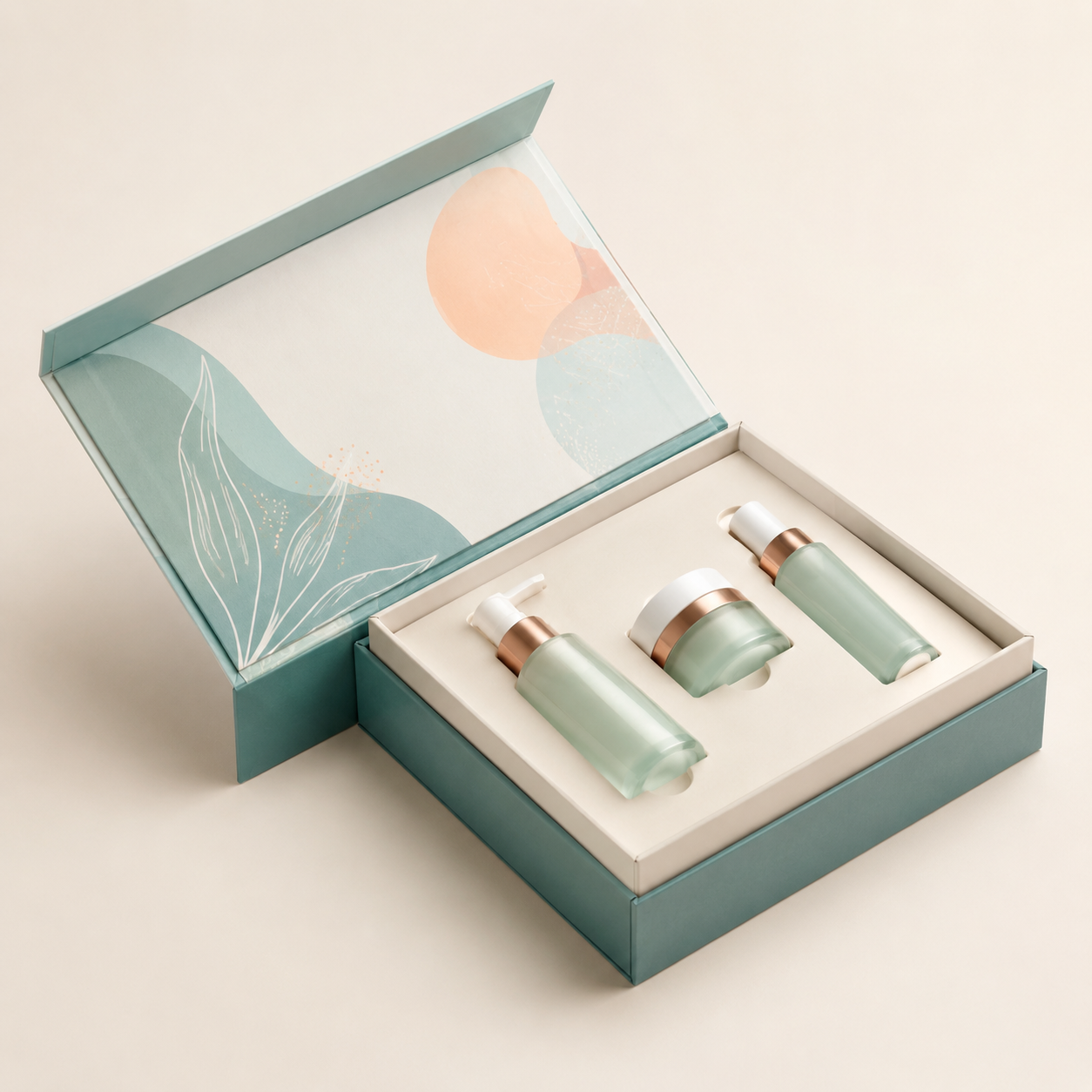 Skincare Gift Set Magnetic Book Box