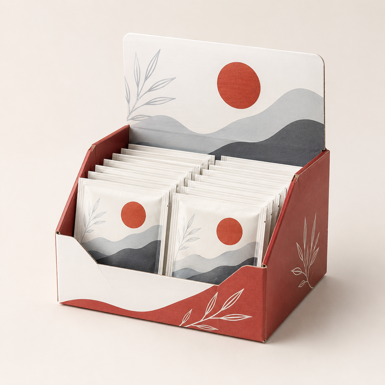 Tea Sachet Counter Display Box