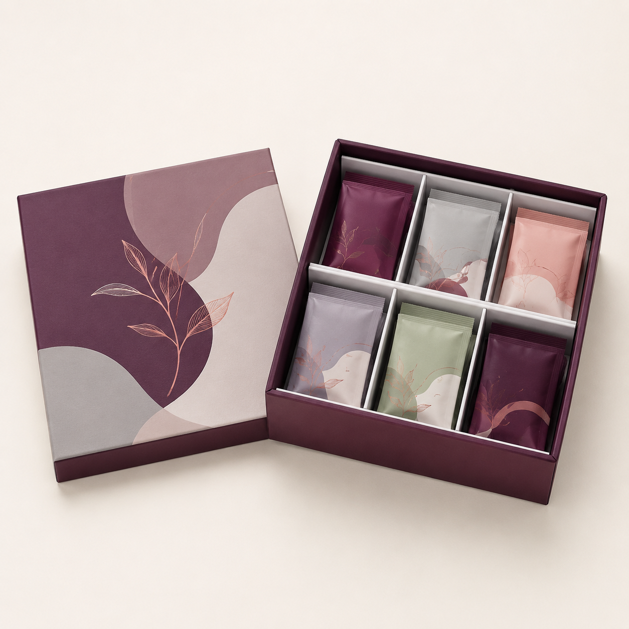 Tea Sampler Partition Gift Box