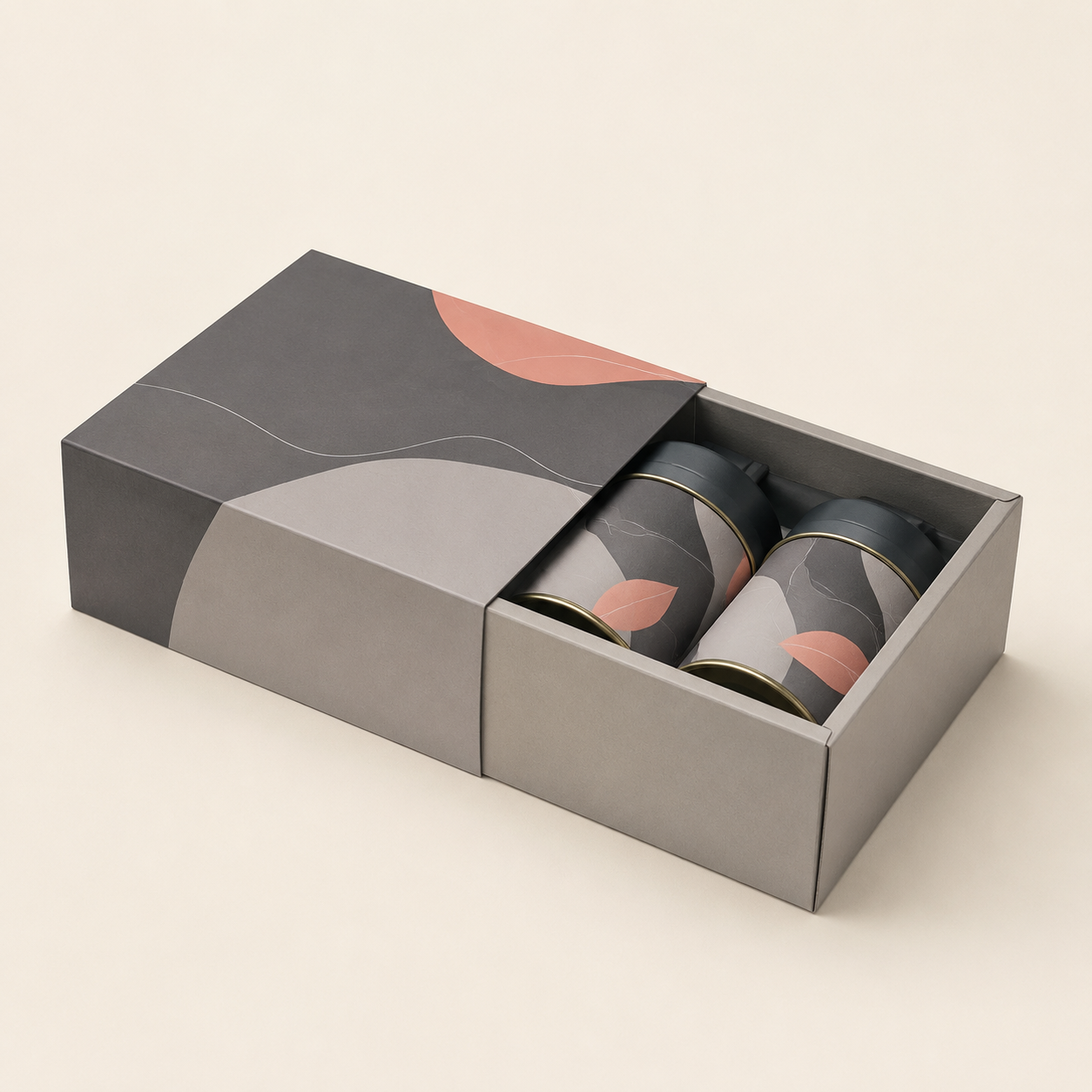Tea Tin Sleeve Box