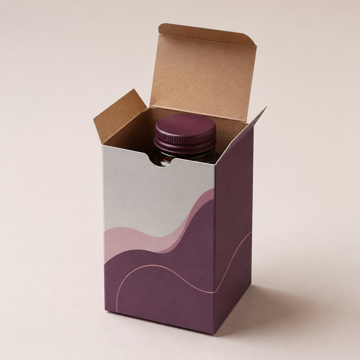 Vitamin Bottle Folding Carton