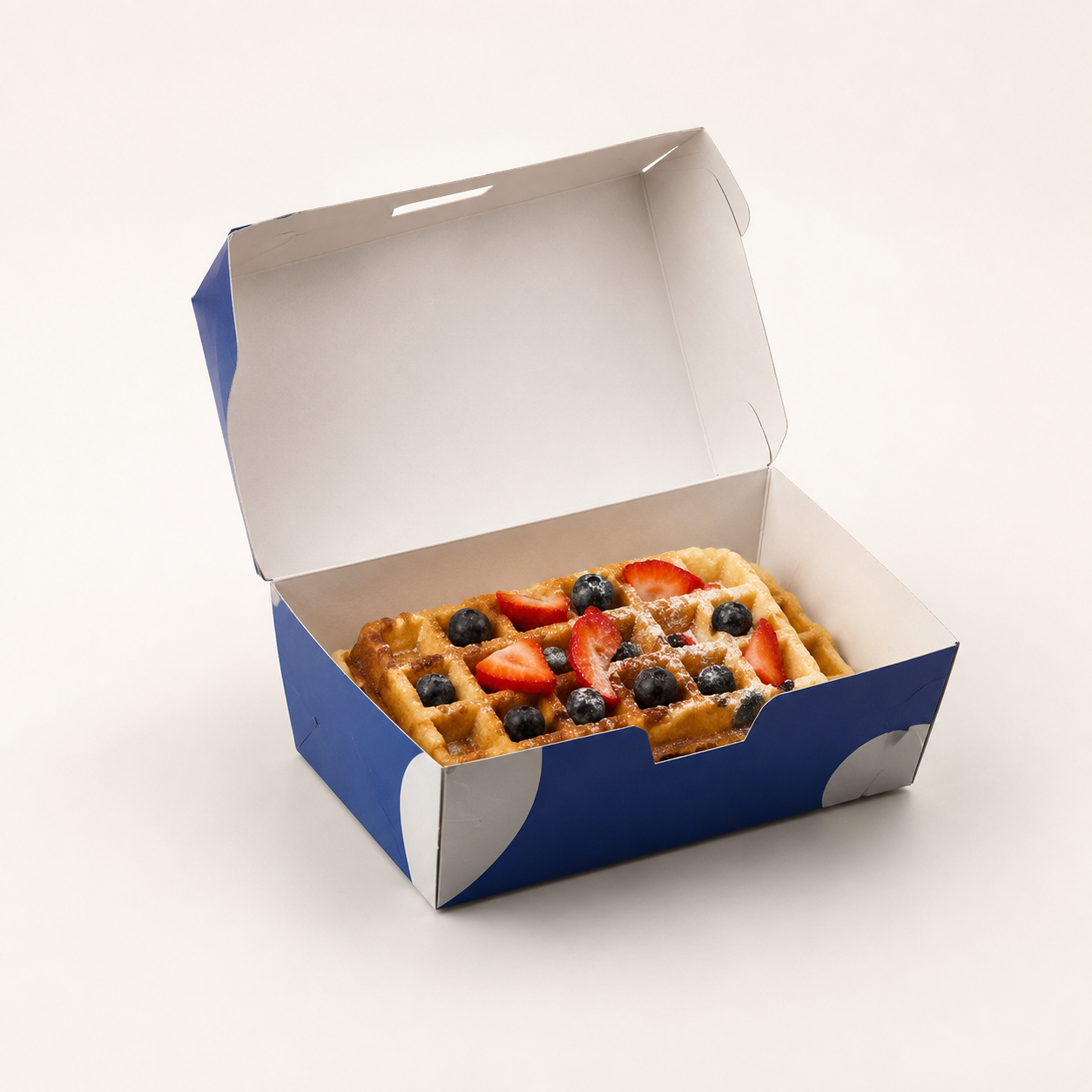 Waffle Clamshell Food Box