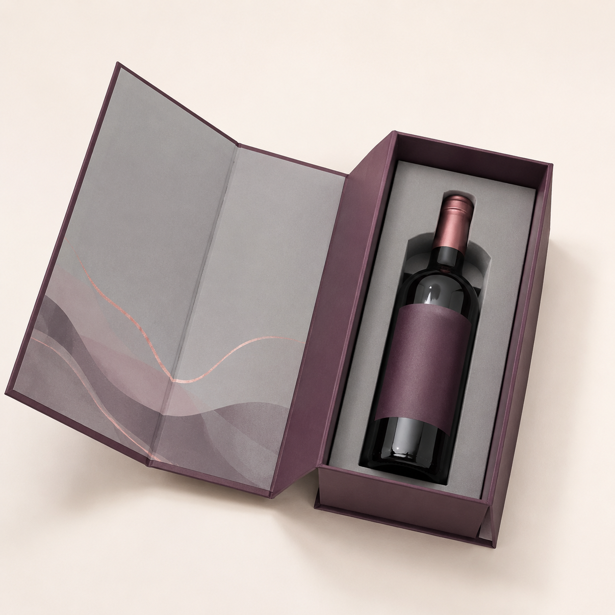 Wine Gift Magnetic Book Box